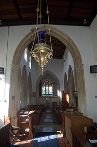 The interior looking west August 2011